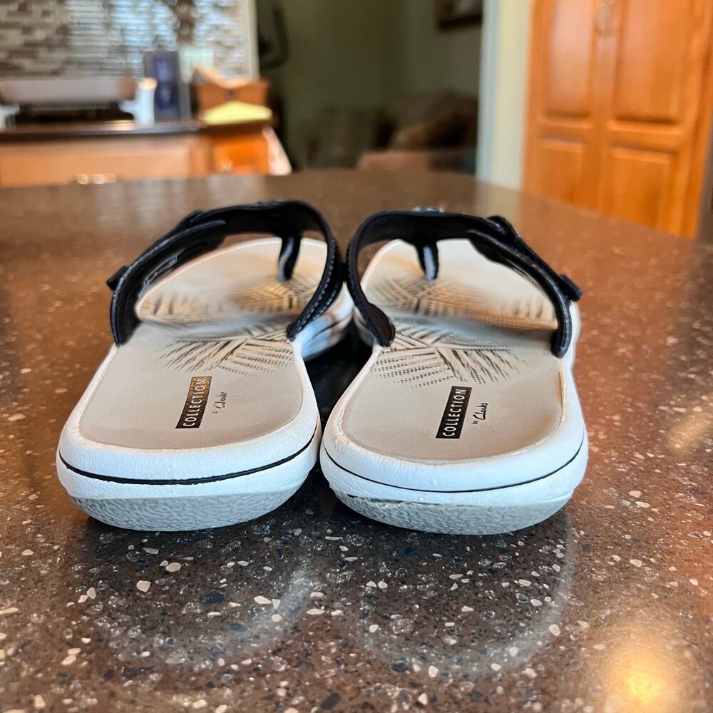 Clarks Cloudsteppers Cushionsoft Black Sandals Si… - image 5